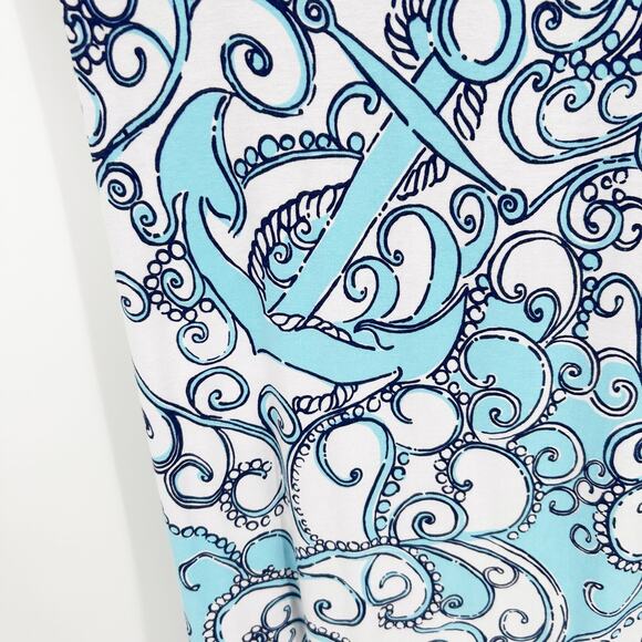 Lilly Pulitzer Sloane Maxi Dress Shape Up or Ship Out Anchor Print Women Size S - Picture 13 of 14